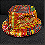 Photo of Goldwing embroidery on a summer hat