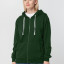 Толстовка на молнии с капюшоном Siverga, темно-зеленая