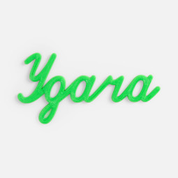 Подвеска Word, 3D-печать на заказ, удача