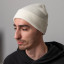 Шапка вязаная двойная "Essential", с отворотом, белый,100% акрил
