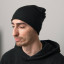 Шапка вязаная двойная "Essential", с отворотом, белый,100% акрил