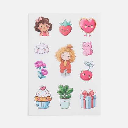 Стикерпак бумажный Thematik, для девочек