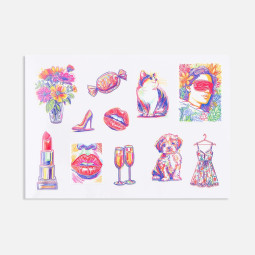 Стикерпак UV-DTF Thematik, для женщин