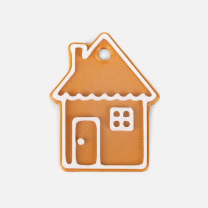 Мини-подвеска «Пряник», 3D-печать на заказ, домик