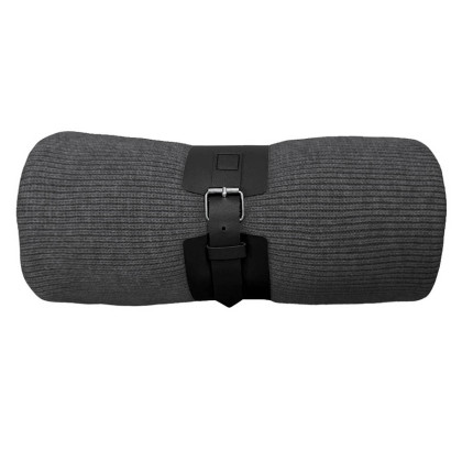 Плед  "Belt"; белый; 130 х 180 см; 100% акрил, с поясом