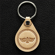 Кожаный брелок с тиснением логотипа Kondor