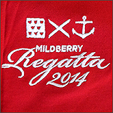 Готовая вышивка рекламы Mildberry Regatta на поло