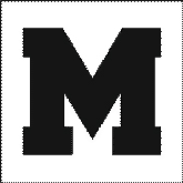 Эскиз буквы М