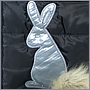 Машинная вышивка аппликация зайца