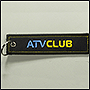 Вышитые брелоки ATV club. Фото