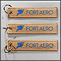 Двухсторонний брелок с логотипом Fort Aero