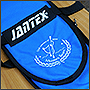 Фото вышивки логотипа на чехле для весёл