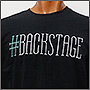Нанести на футболки текст Backstage