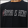 Нанести надпись на футболку Boyko is hero