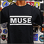Вышивка на футболке эмблемы группы MUSE