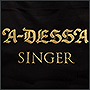 Черная футболка с золотой надписью для группы A-DESSA