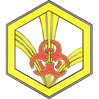 Эмблема войск радиационной, химической и биологической защиты: нашивки армии