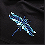 Photo of dragonfly embroidery for brand Rebels United