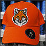 Embroidery of a fox on a cap