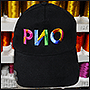 Photos of embroidered logo RIO on a cap