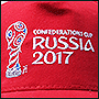 Фото вышивки на кепке эмблемы Confederations Cup Russia 2017
