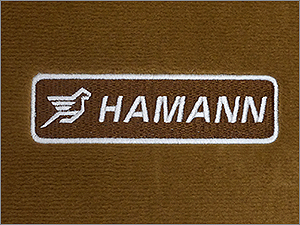 Результат нанесения логотипа Hamann на коврик