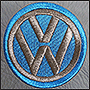 Вышивка на коже эмблемы Volkswagen