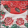 Машинная вышивка розы крестиком
