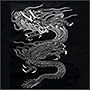 Embroidered picture of dragon