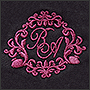 Embroidered monogram