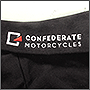 Вышивка на воротнике логотипа Confederate Motorcycles