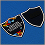 Нашивки на двойном магните с логотипом для школы Мозаика