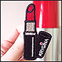 Photo of embroidey in form of a lipstick