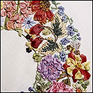 Объёмная вышивка Ди ван Никерк: цветы