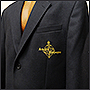 Вышивка на пиджаке охранника Альфа-Информ
