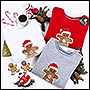 Подарочная вышивка на рождественских свитшотах для FLASHIN