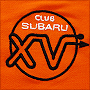 Фото вышивки логотипа Club Subaru на футболке