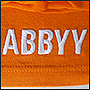 Вышивка логотипа на одежде ABBYY