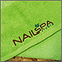 Махровые полотенца со срочным нанесением логотипа для студии маникюра и педикюра NailSpa