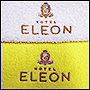 Фото вышивки на полотенце логотипа Hotel Eleon