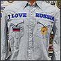 Вышивка герба России на рубашках для гимнастического клуба Небеса