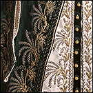 Русская вышивка на платье из ателье Ольги Бульбенковой, конец XIX века