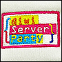 Фото вышивки логотипа на шапках Qiwi Server Party