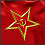 Маленькие вышивки на маске символики СССР