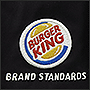 Embroidery on the Burger King logo
