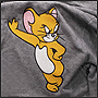 Photo embroidery on children's clothes Tom and Jerry
