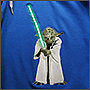 Вышитая атрибутика по Звёздным войнам: мастер Йода с мечом, светящимся в темноте