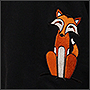 Embroidered Fox on sweatshirt