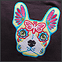 Machine embroidery on sweatshirts for ANIMACIDS