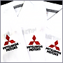 Фото вышивки логотипа Митсубиси